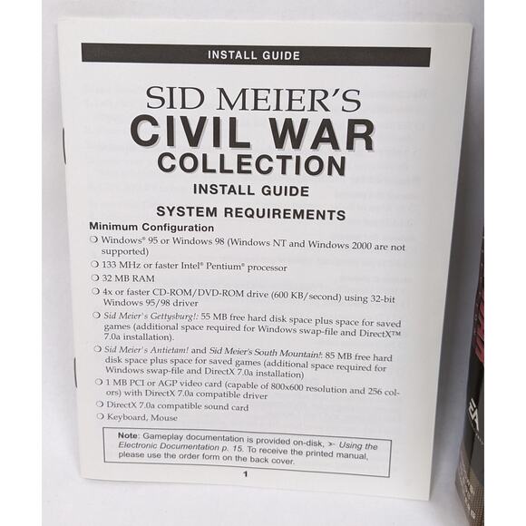 Vintage Sid Meier's Civil War Collection RPG PC CDRom Game - Two games on 1 CD - Picture 3 of 9
